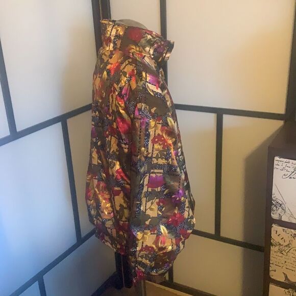 - ARGEE SPORTS Women’s Windbreaker Floral Jacket Large O620 - Picture 8 of 11